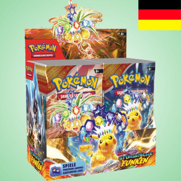 Pokemon: Stürmische Funken - Booster Display